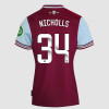 Women's Under 18 Home Shirt 24/25 - Claret/Blue