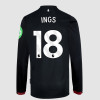 Junior Long Sleeve Away Shirt 24/25 - Black