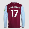 Junior Long Sleeve Home Shirt 24/25 - Claret/Blue