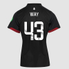 Women's Short Sleeve Away Shirt 24/25 - Black