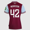 Women's Short Sleeve Home Shirt 24/25- Claret/Blue