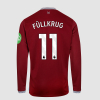 West Ham 25/26 Junior Long Sleeve Home Shirt 
