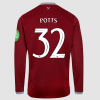 West Ham 25/26 Adults Long Sleeve Home Shirt 