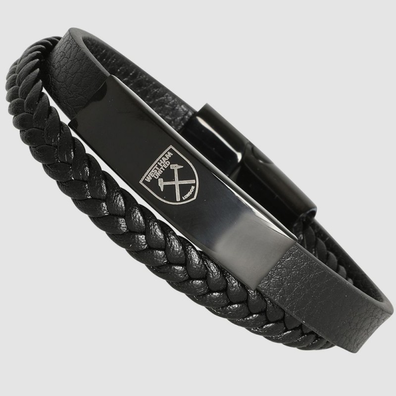 Leather Crest Bracelet