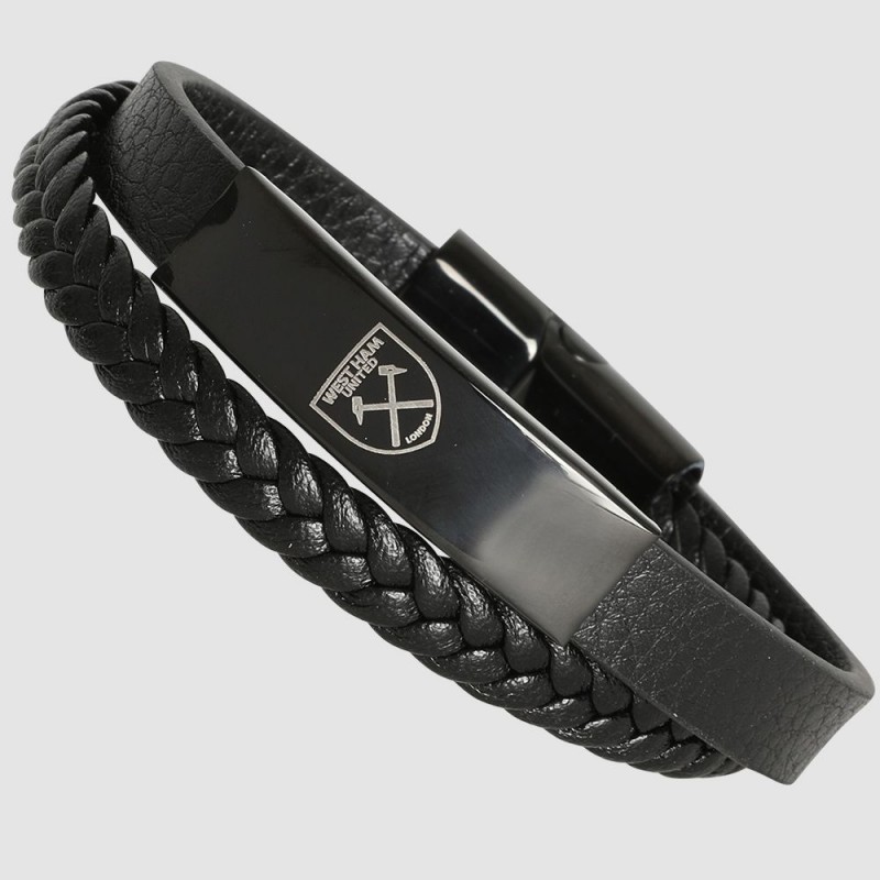 West Ham Leather Crest Bracelet West Ham Leather Crest Bracelet