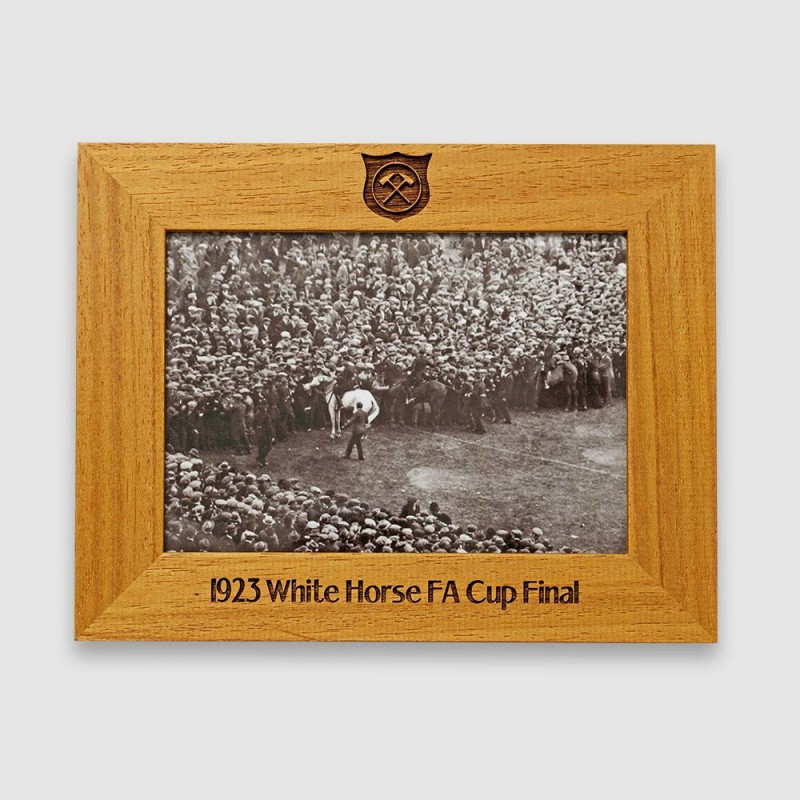 FSC Wood - White Horse Final Framed Print