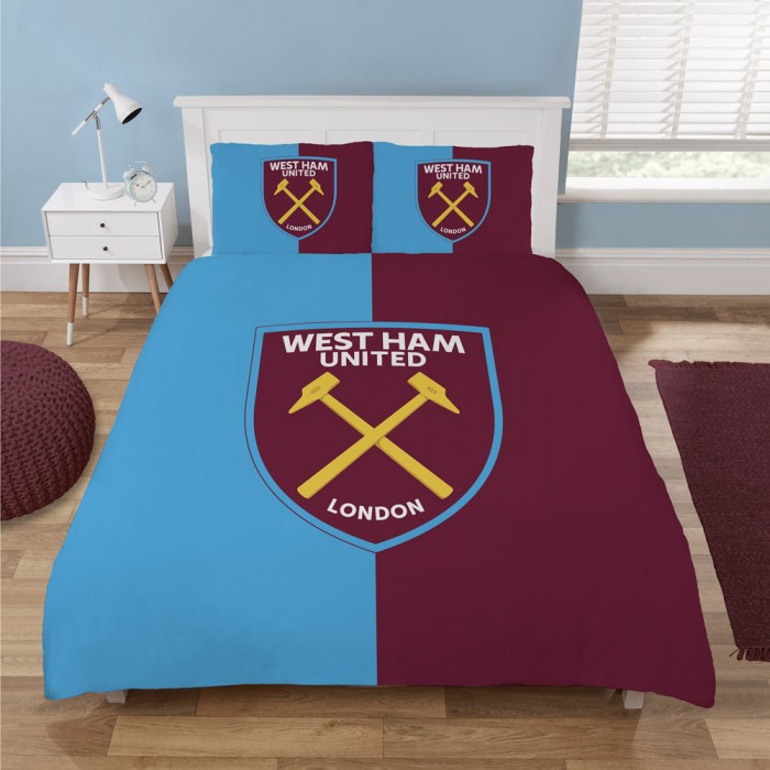 West Ham King Size Half & Half Duvet West Ham King Size Half & Half Duvet