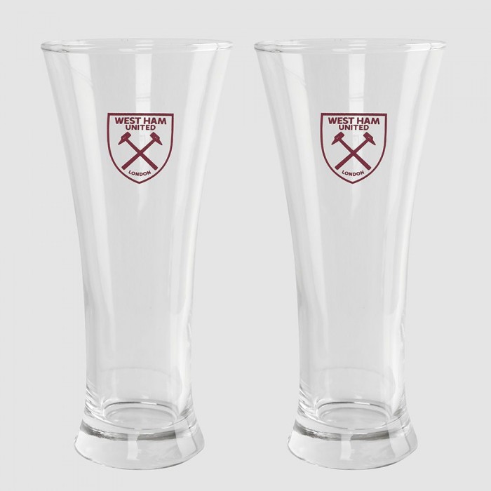 West Ham Twin Pack Peroni Glass West Ham Twin Pack Peroni Glass