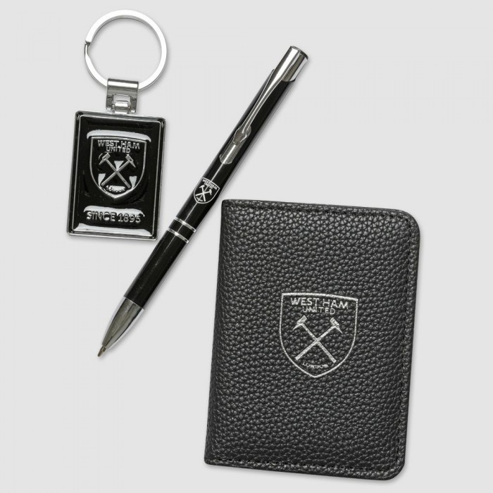 West Ham Pen Keyring Card Holder Gift Set West Ham Pen Keyring Card Holder Gift Set