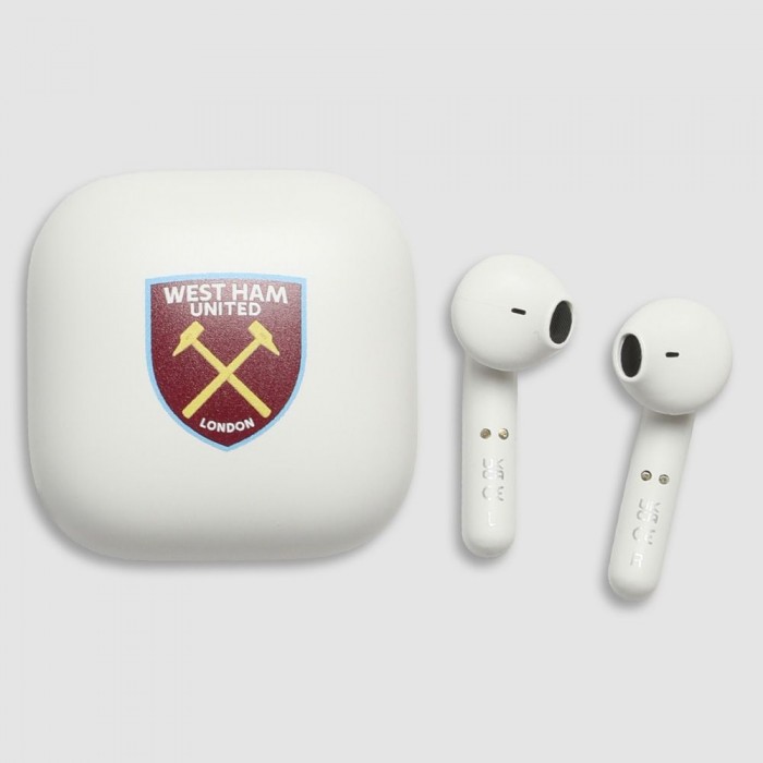 West Ham White Earbuds West Ham White Earbuds