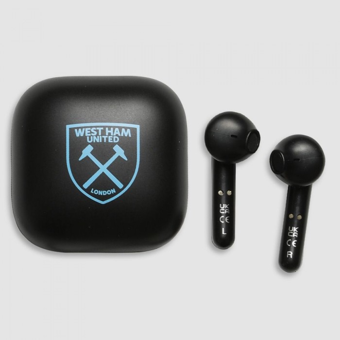 West Ham Black Earbuds West Ham Black Earbuds