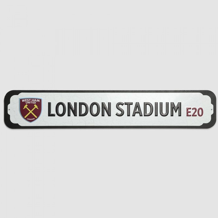 West Ham Vintage London Stadium Street Sign West Ham Vintage London Stadium Street Sign