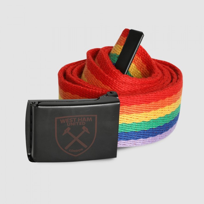 West Ham Rainbow Pride Canvas Belt