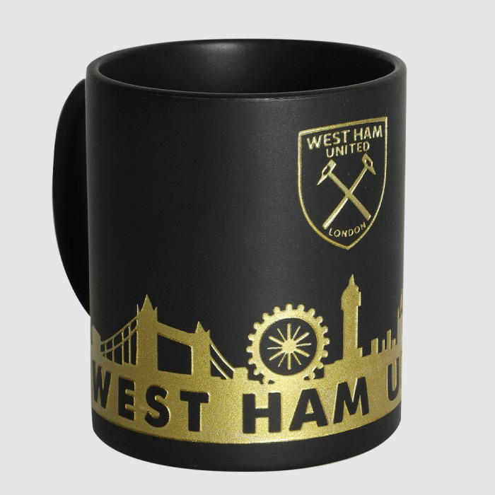 West Ham Skyline Etched Mug