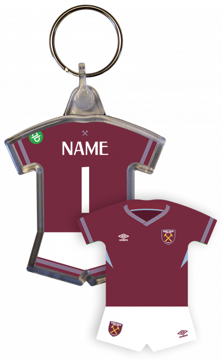 West Ham Personalised Sports Keyring