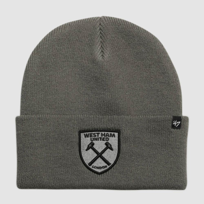 West Ham 47 - Grey Cuff Knit Hat West Ham 47 - Grey Cuff Knit Hat