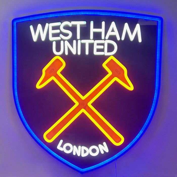 Large West Ham United Neon Crest 
