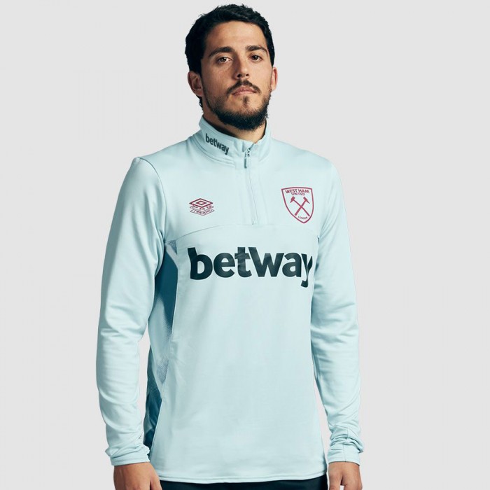 West Ham Adults Quarter Zip Top - Sponsored