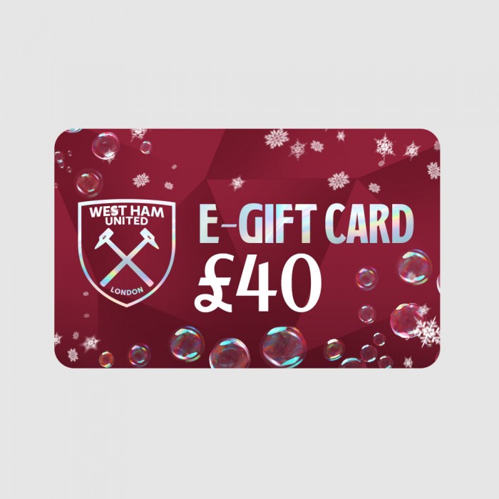 West Ham £40 E-Gift Voucher