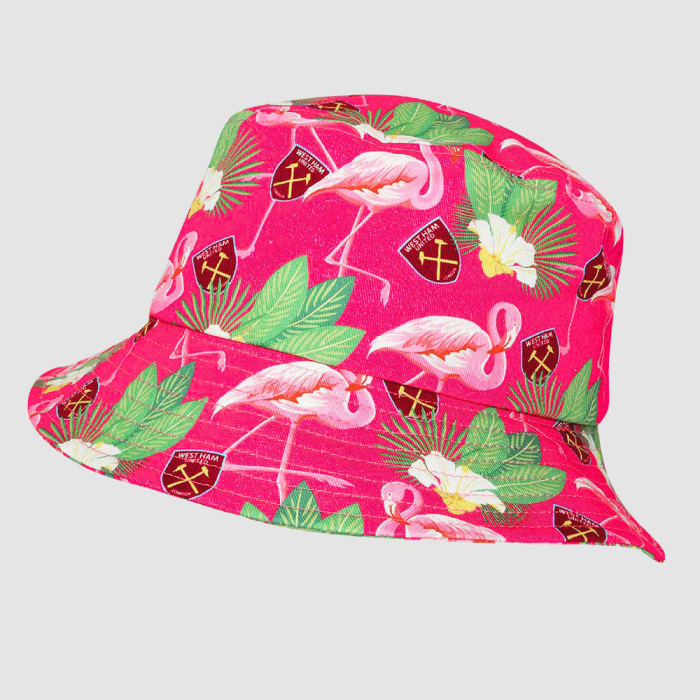 West Ham Flamingo Pink Hawaiian Bucket Hat