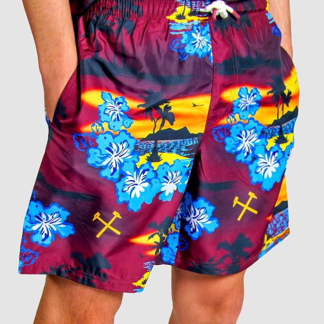 West Ham Sunset Hawaiian Shorts