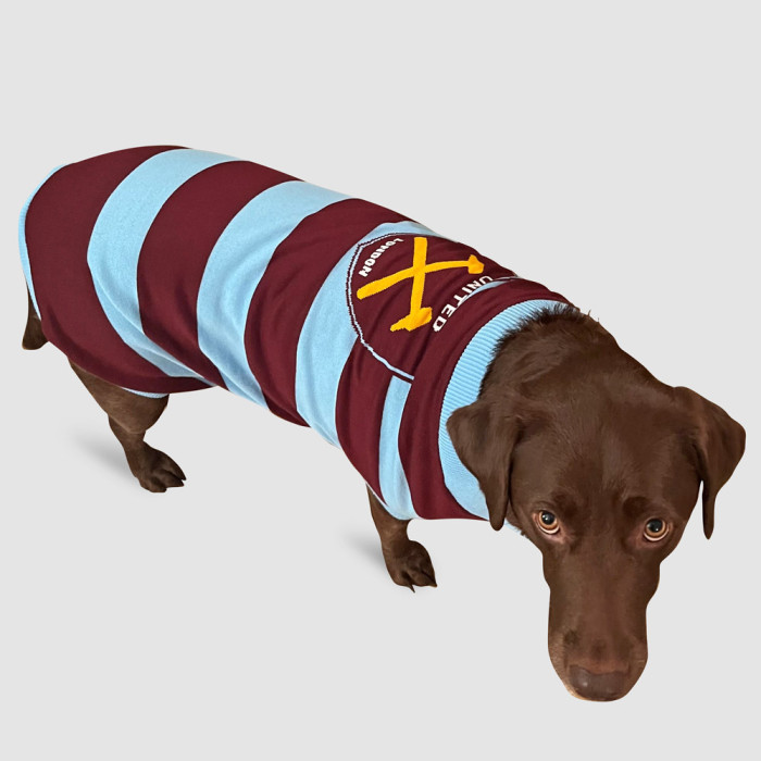 West Ham Bar Scarf Dog Jumper West Ham Bar Scarf Dog Jumper