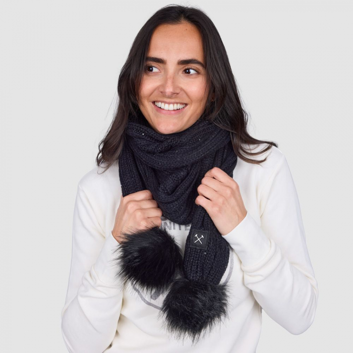 West Ham Womens Sequin Ribbed Scarf West Ham Womens Sequin Ribbed Scarf