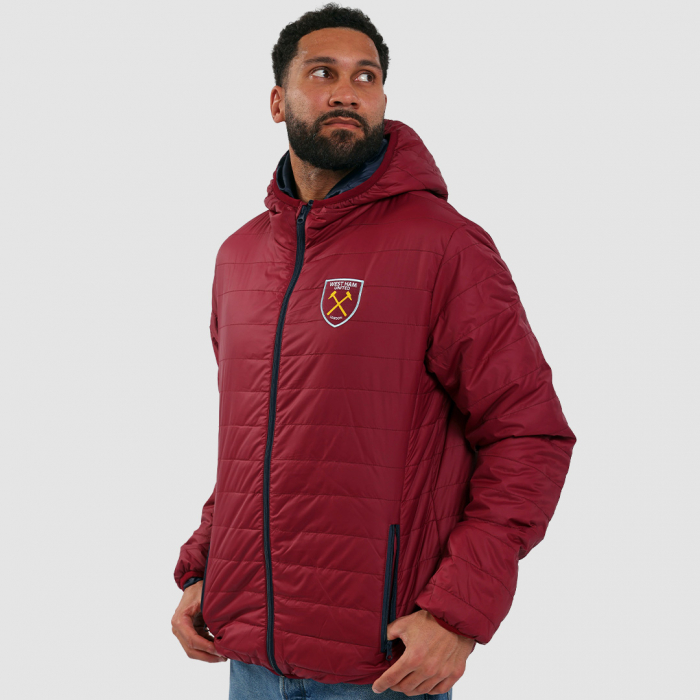 West Ham Adults Padded Jacket - Claret West Ham Adults Padded Jacket - Claret