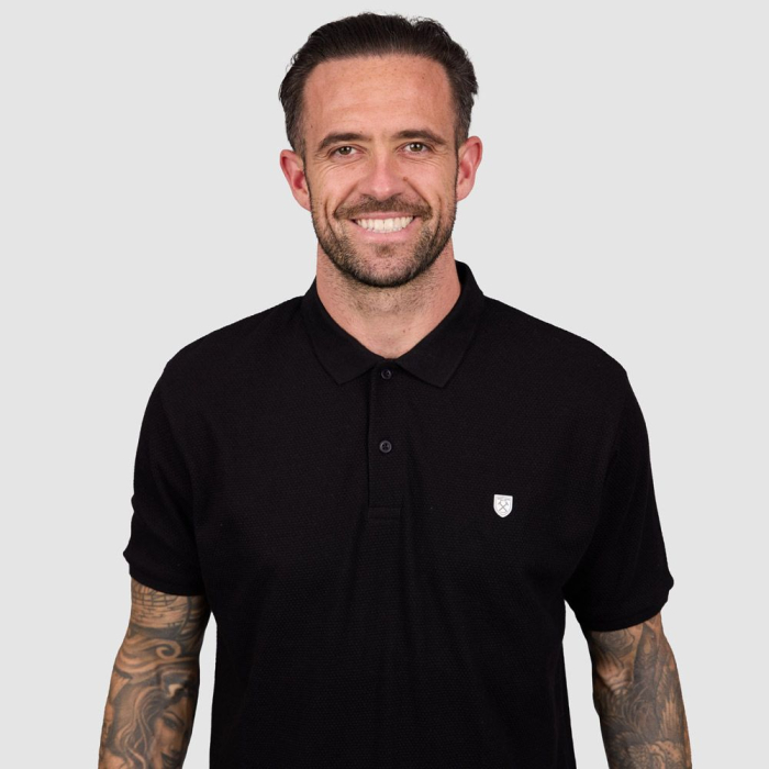 West Ham Black Metal Badge Crest Polo