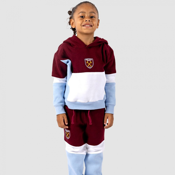 Infant Claret/Sky Crest Tracksuit Infant Claret/Sky Crest Tracksuit