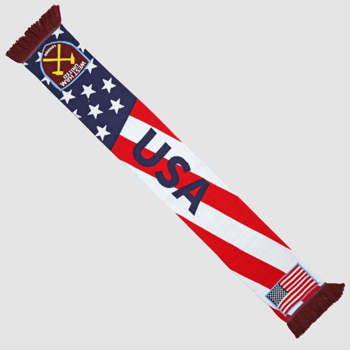 USA Flag/Crest Scarf