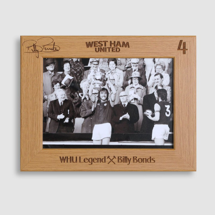 West Ham Legends Bonds - FSC Wooden Photo Frame