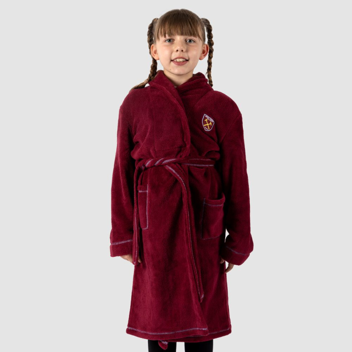 West Ham Junior Claret Dressing Gown West Ham Junior Claret Dressing Gown