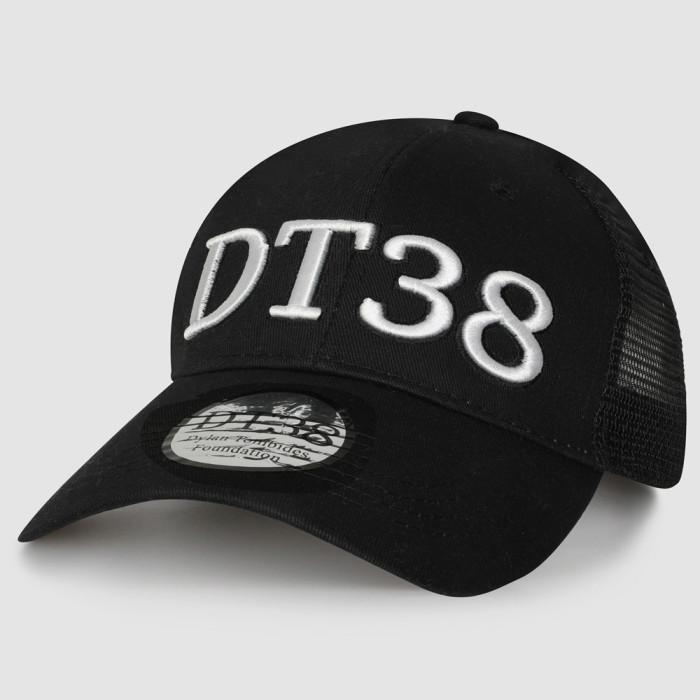 DT38 Junior Black Trucker Cap