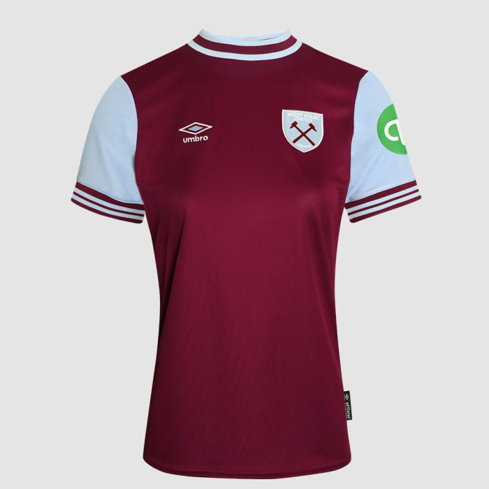 Women's Under 18 Home Shirt 24/25 - Claret/Blue