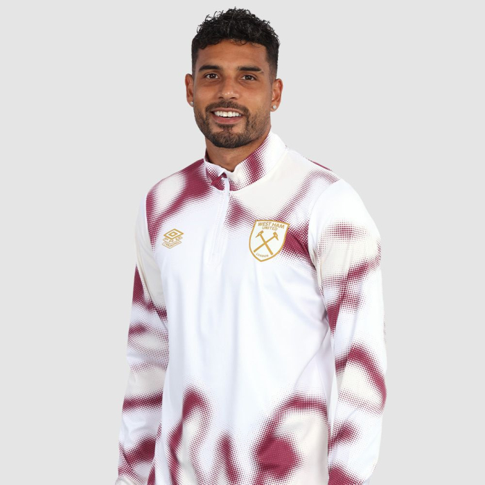West Ham 24/25 Adults Warm Up Quarter Zip Top West Ham 24/25 Adults Warm Up Quarter Zip Top