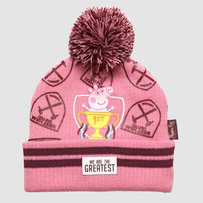 West Ham Peppa Pig Trophy Beanie West Ham Peppa Pig Trophy Beanie