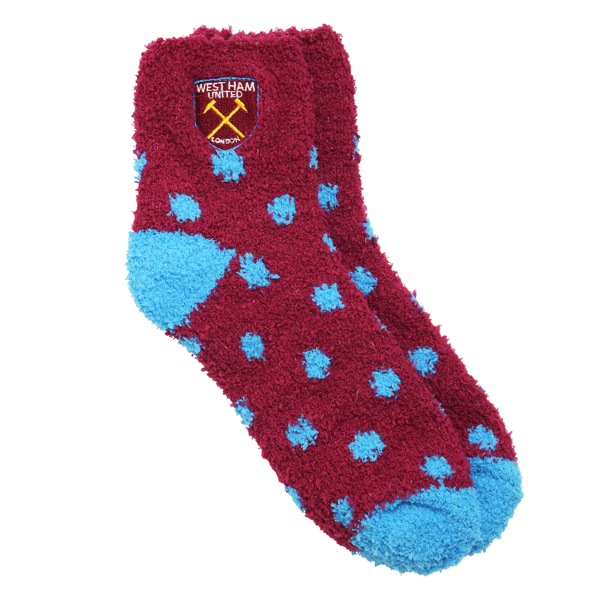 West Ham Womens CB Spot Sleepsoft Socks West Ham Womens CB Spot Sleepsoft Socks