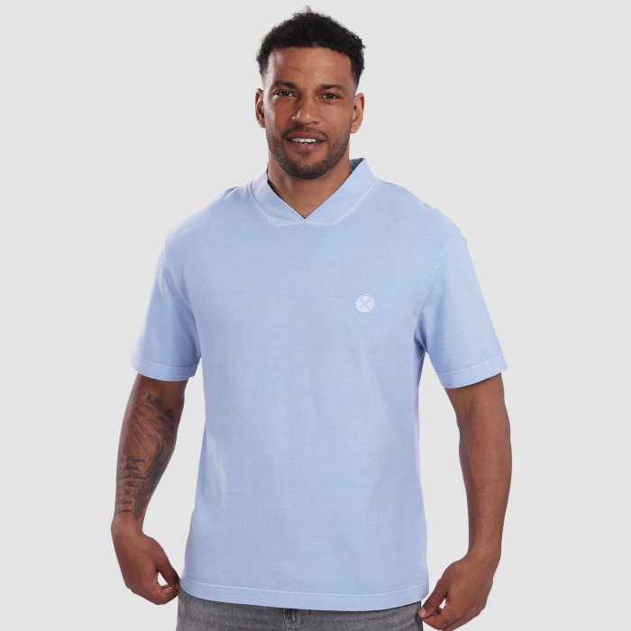 Collar Pique T-Shirt - Sky