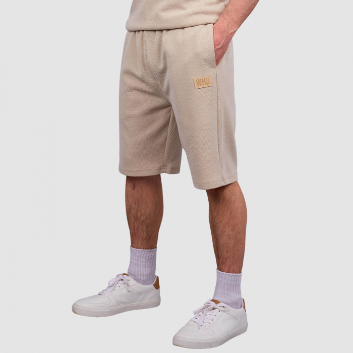 Front view of West Ham Crucial Oat Shorts