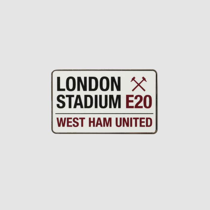 West Ham Street Sign Pin Badge West Ham Street Sign Pin Badge