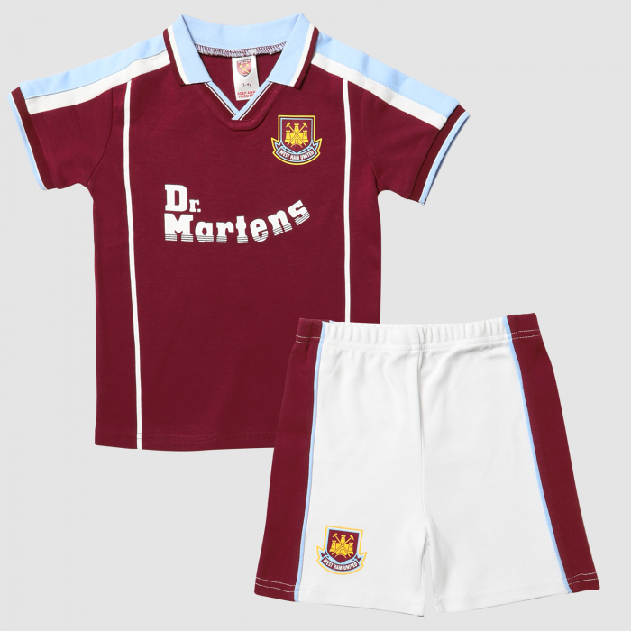 West Ham Infant 2000 Kit Shorts And T-Shirt Set