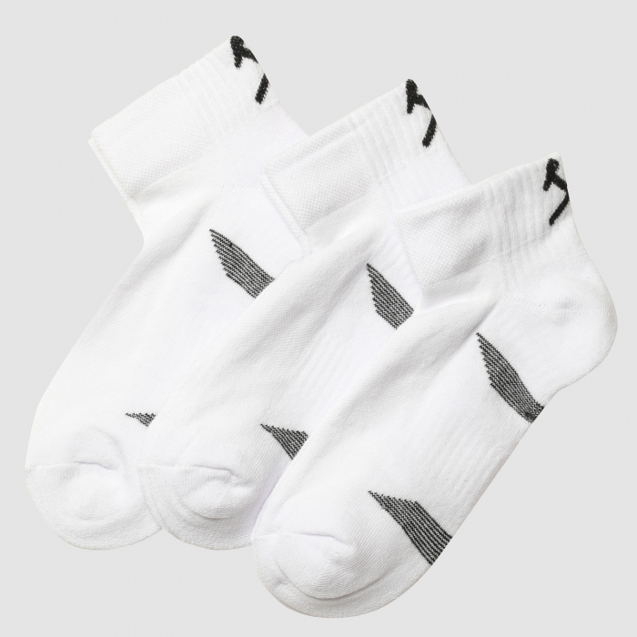 West Ham Adult 3 Pack Ankle Socks - White West Ham Adult 3 Pack Ankle Socks - White