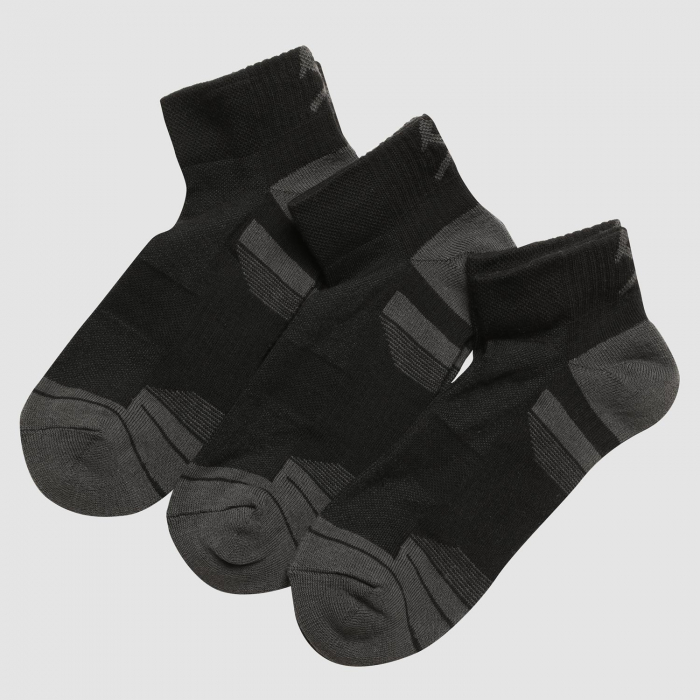 West Ham Adult 3 Pack Ankle Socks - Black West Ham Adult 3 Pack Ankle Socks - Black