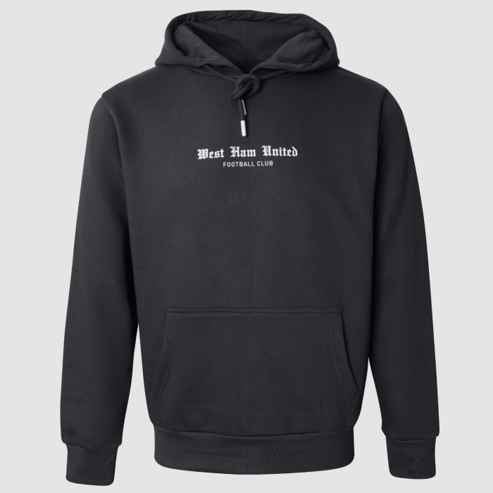 Adults Charcoal Script Hoodie