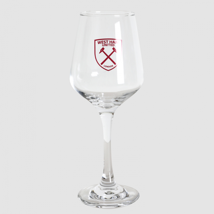 West Ham Crest Wine Glass 