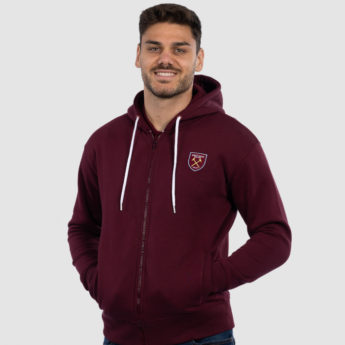 Club Classics - Adults Claret Full Zip Hoodie Club Classics - Adults Claret Full Zip Hoodie