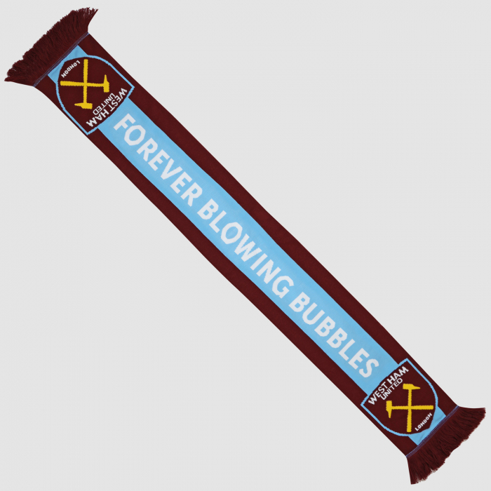 West Ham Forever Blowing Bubbles Scarf West Ham Forever Blowing Bubbles Scarf