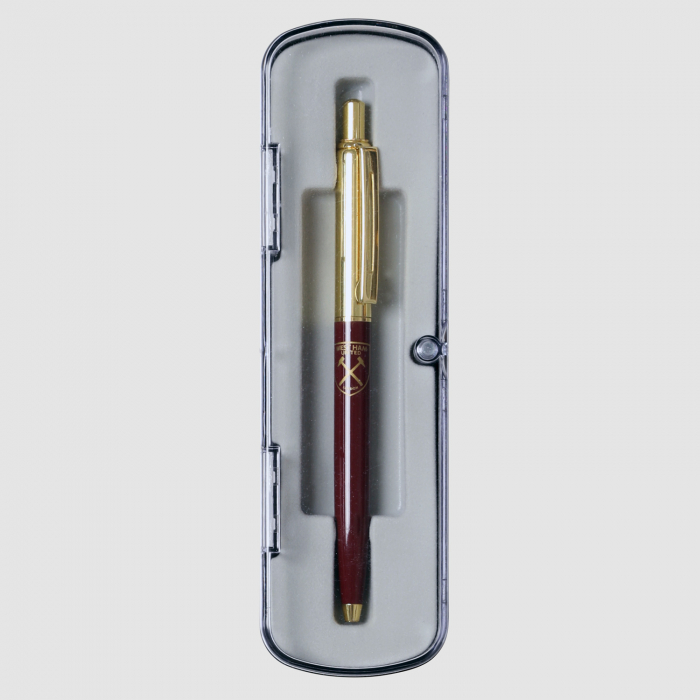 Claret/Gold Boxed Pen