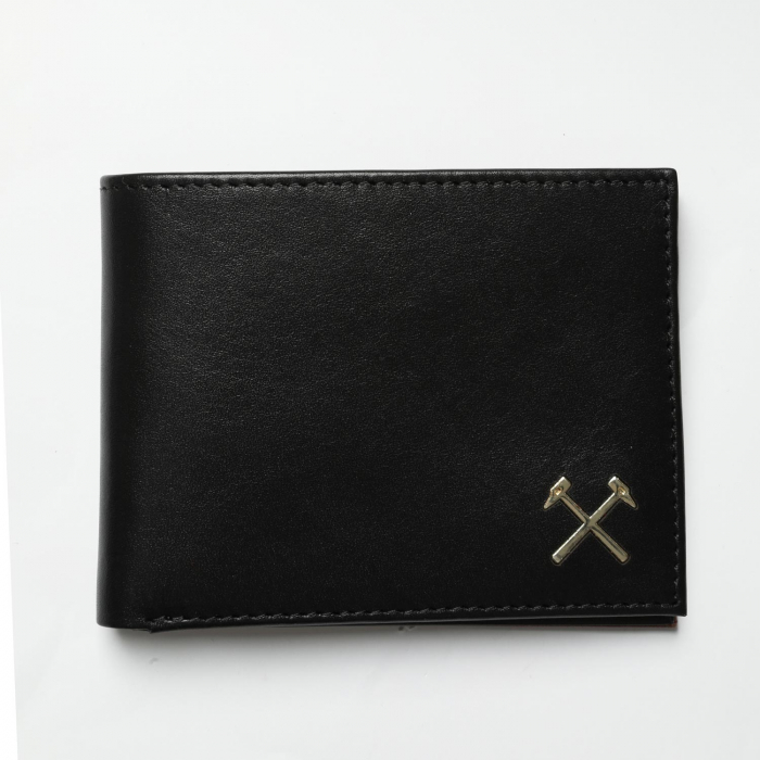Black Leather Bi-Fold Wallet Black Leather Bi-Fold Wallet